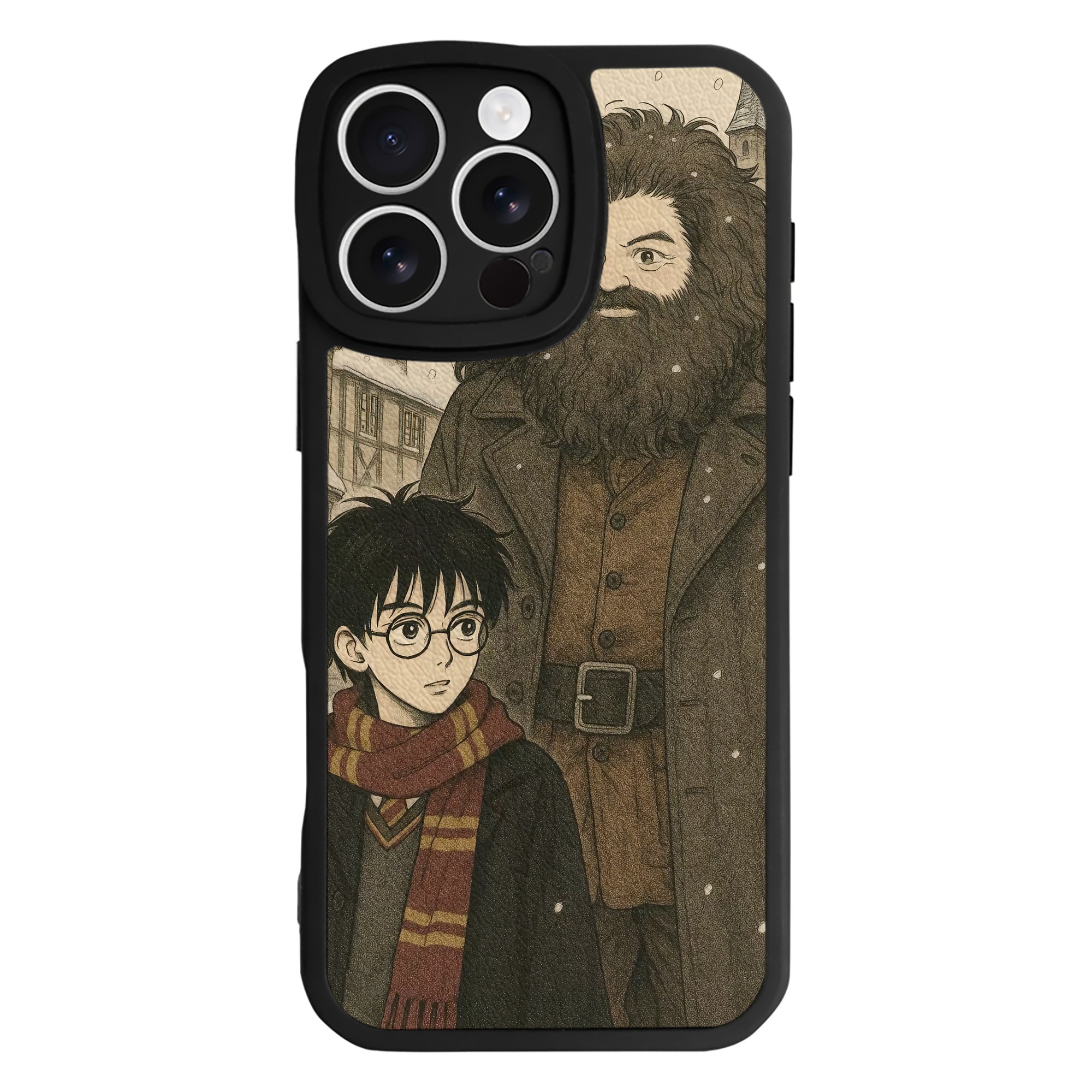 （画像用） Harry Potter ハリー・ポッターシリーズ 【iPhone 16シリーズ対応】シリコンスマホケース（レザー調） 材質：シリコン